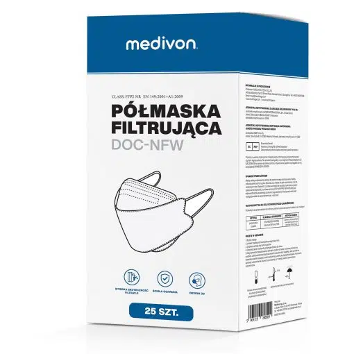 Maseczki Ochronne Medivon DOC FFP2, 25 sztuk