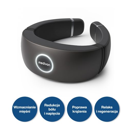 Medyczny masażer szyi i karku Smart EMS, elektrostymulator mięśni 2 w 1 - obrazek 3