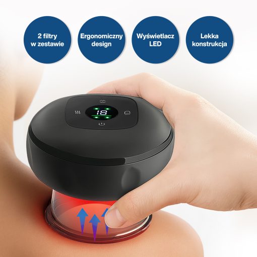 Medivon Cushy - masażer antycellulitowy, ręczny do ciała, elektryczna chińska bańka - obrazek 5