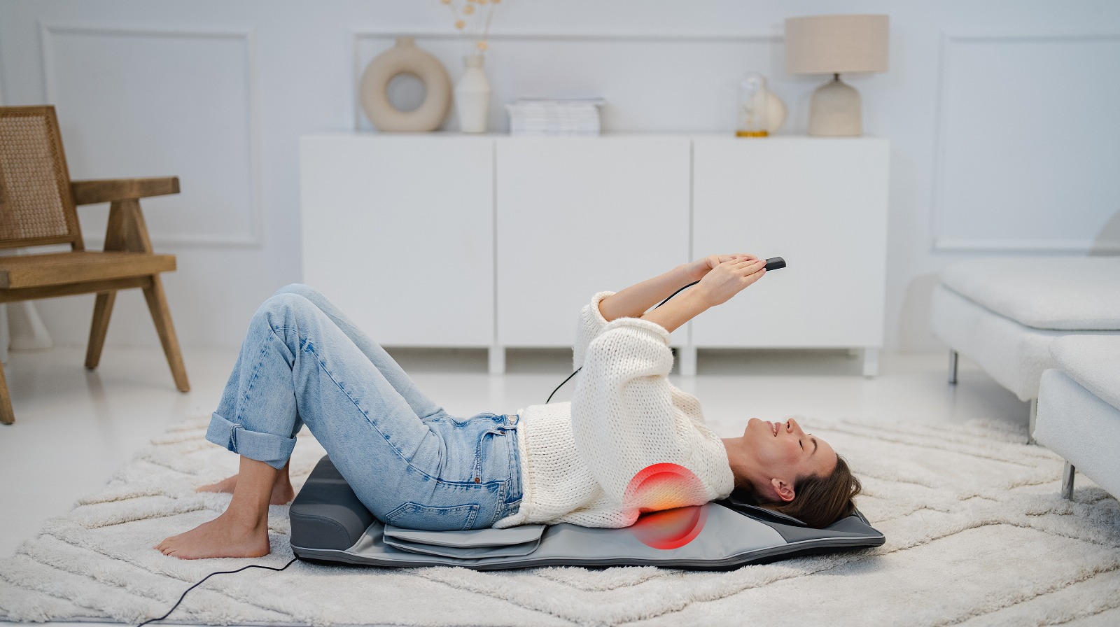 Medivon Yoga - mata masująca, wielostrefowy masażer ugniatający, masażer Shiatsu - obrazek 6