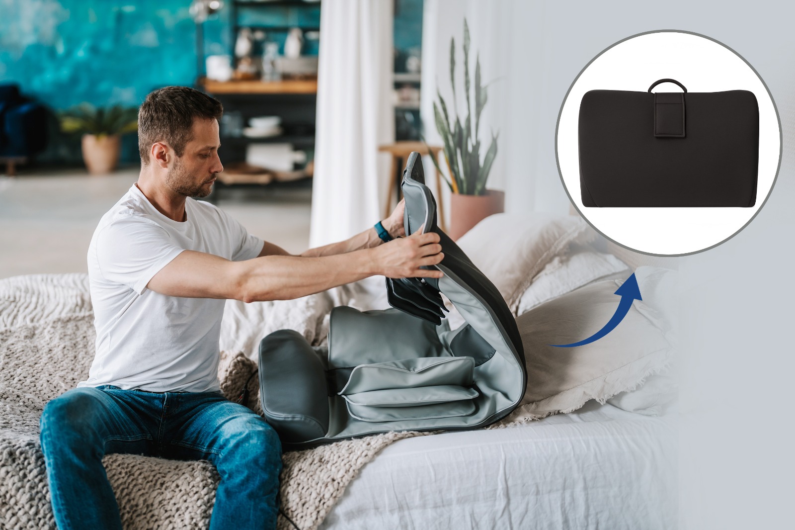 Medivon Yoga - mata masująca, wielostrefowy masażer ugniatający, masażer Shiatsu - obrazek 9