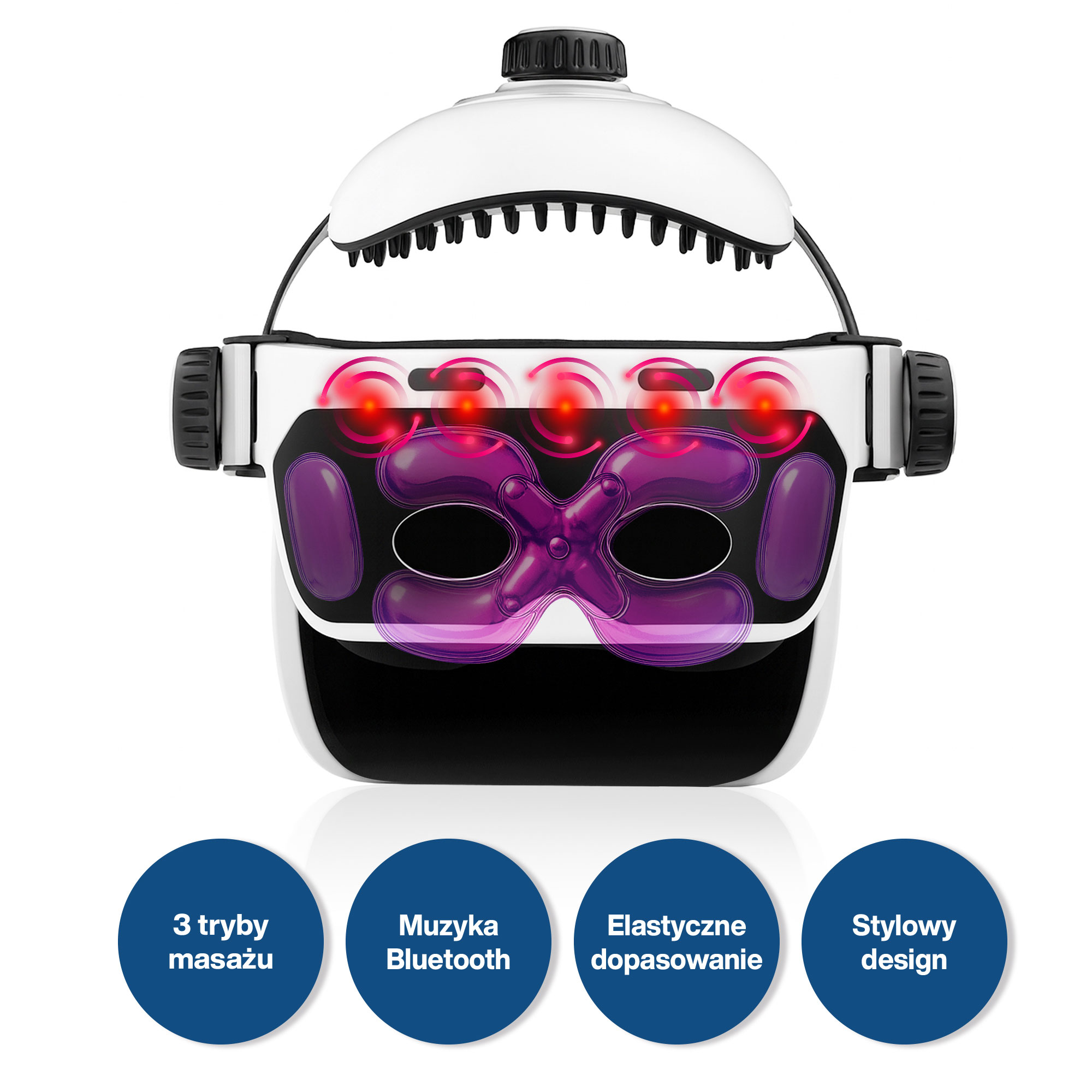 Medivon Hebe - masażer głowy, ciała i oczu, masażer akupresurowy, wibracyjny i powietrzny - obrazek 5
