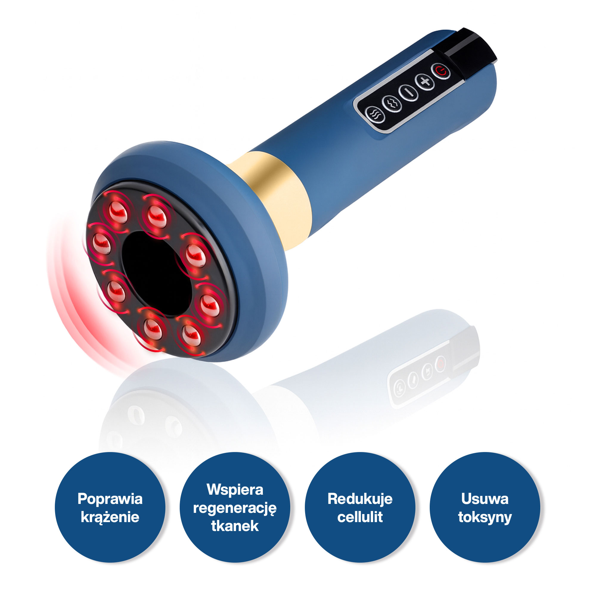 Medivon Halley - masażer ręczny, antycellulitowy do ciała, elektryczna chińska bańka - obrazek 3