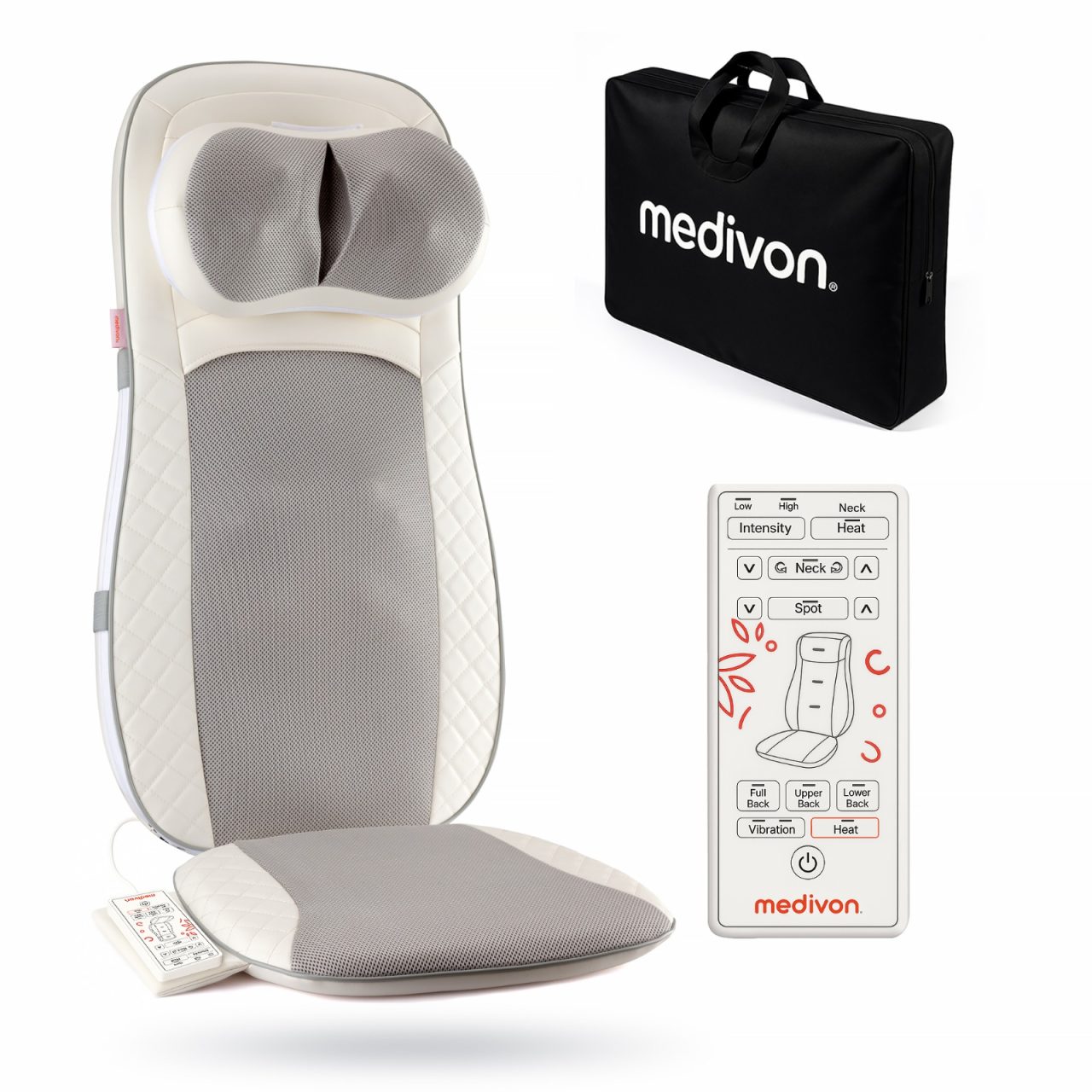 Mata masująca, masażer wibracyjny Shiatsu, Medivon Luna