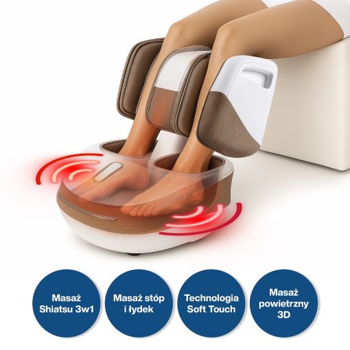 Medivon Perseus - masażer Shiatsu 3w1 do stóp (nóg), łydek i rąk - obrazek 5