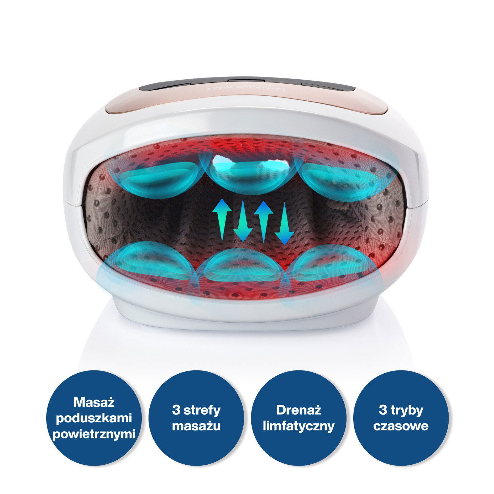 Medivon Hand LUX - pneumatyczny masażer dłoni i nadgarstków - obrazek 8