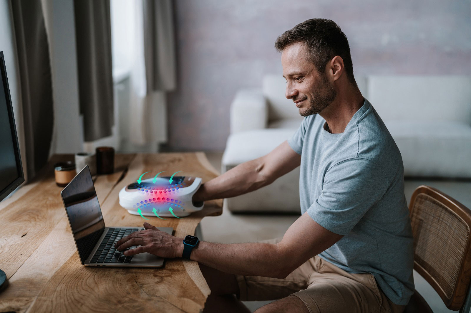 Medivon Hand LUX - pneumatyczny masażer dłoni i nadgarstków - obrazek 5