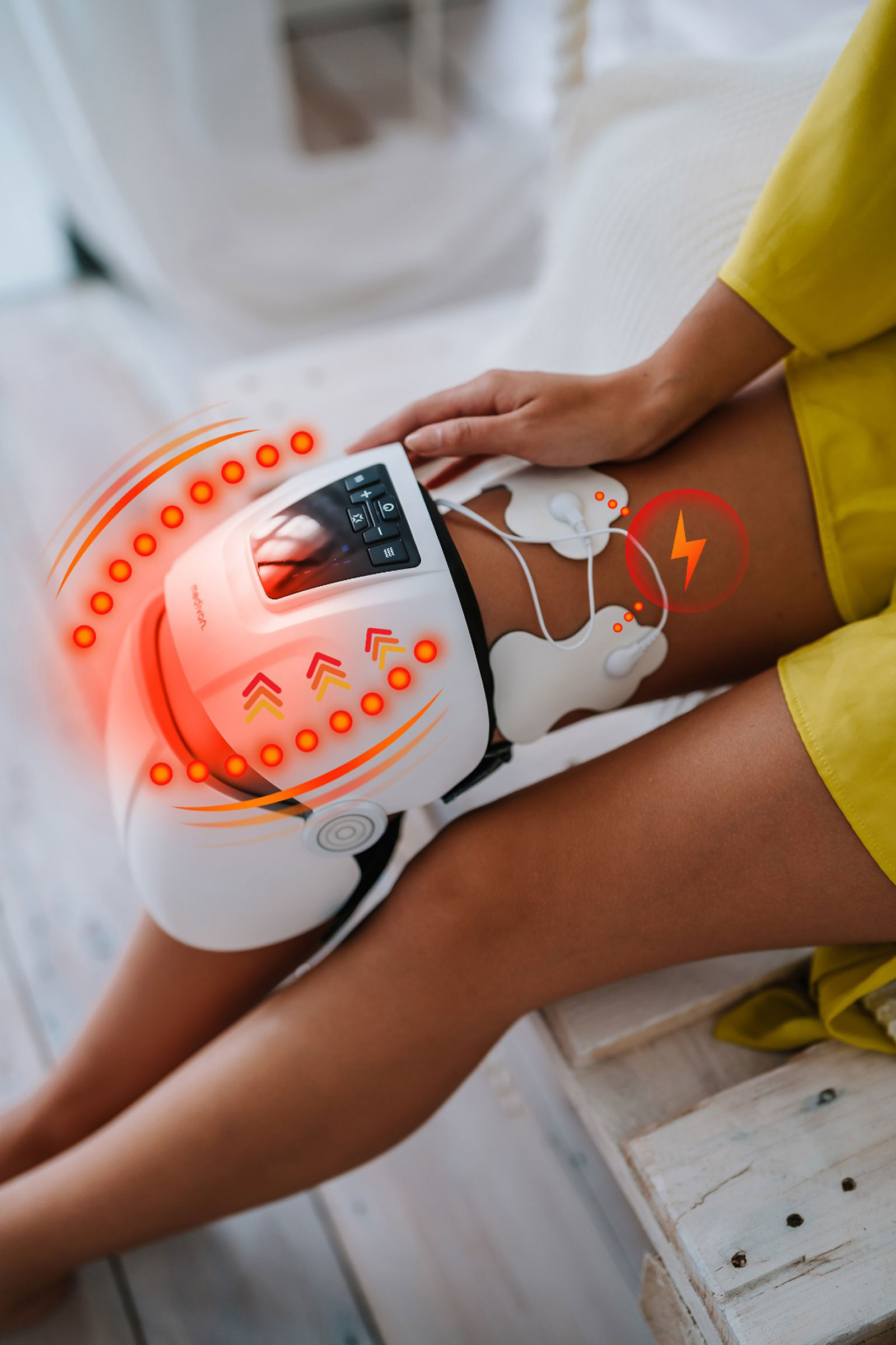 Medivon Knee PRO - uciskowy masażer kolan i łokci, masażer wibracyjny - obrazek 9