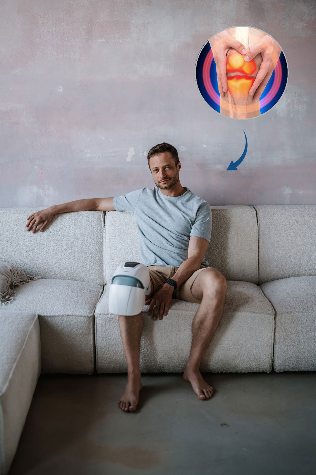 Medivon Knee PRO - uciskowy masażer kolan i łokci, masażer wibracyjny - obrazek 10