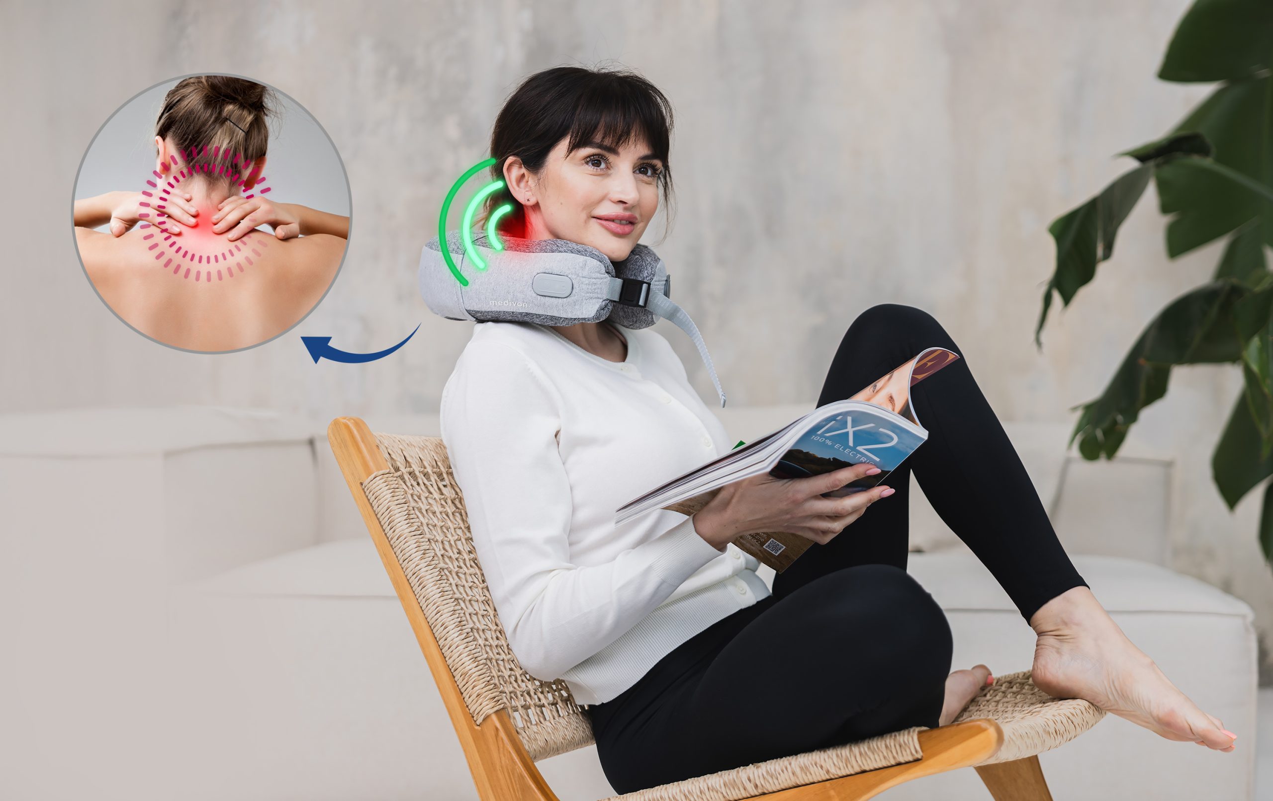 Kołnierz masujący shiatsu - Puffy - obrazek 6