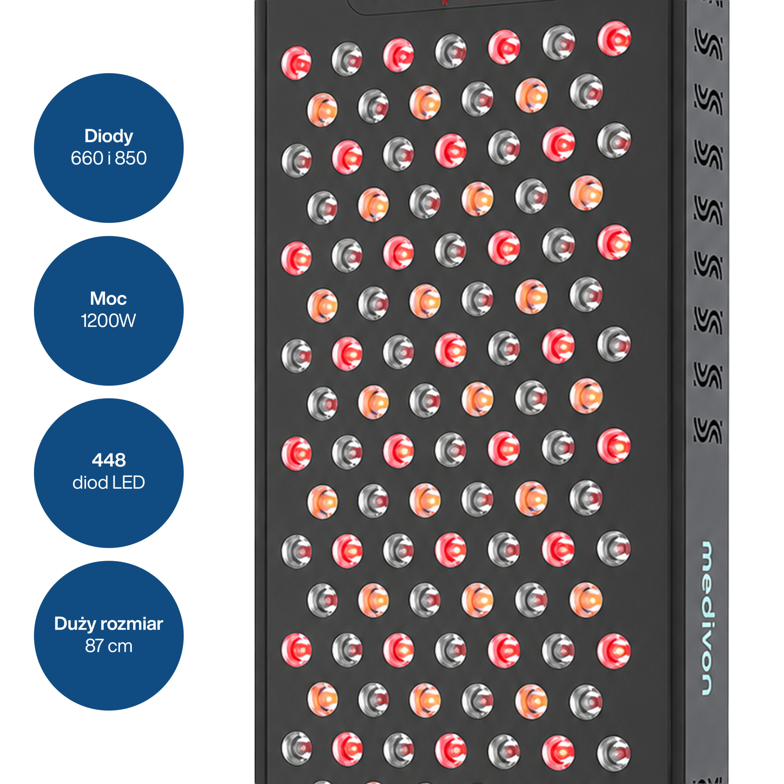 Panel LED do ciała MEDIVON Lumera Max Czarny - obrazek 4